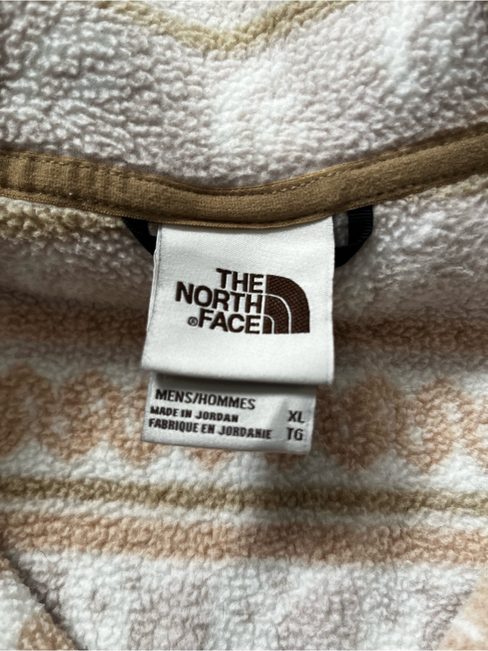 The North Face - Fair Isle Logo Print Fleece Hoodie - Size XL - Picture 3 of 6
